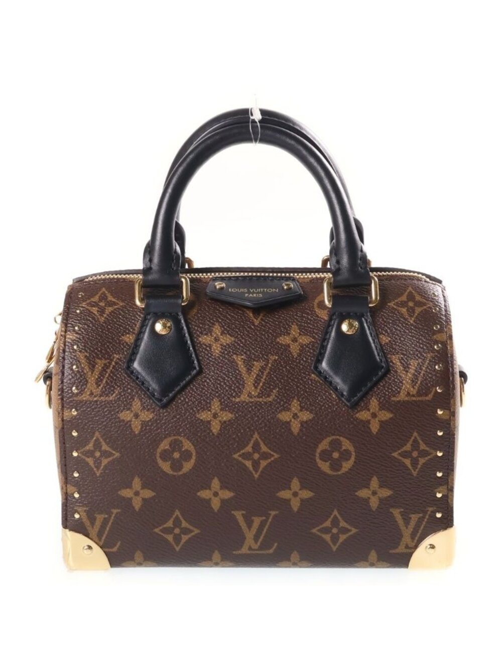 Louis Vuitton Monogram Reverse Speedy Trunk 20 Leather 2-Way Hand Chain